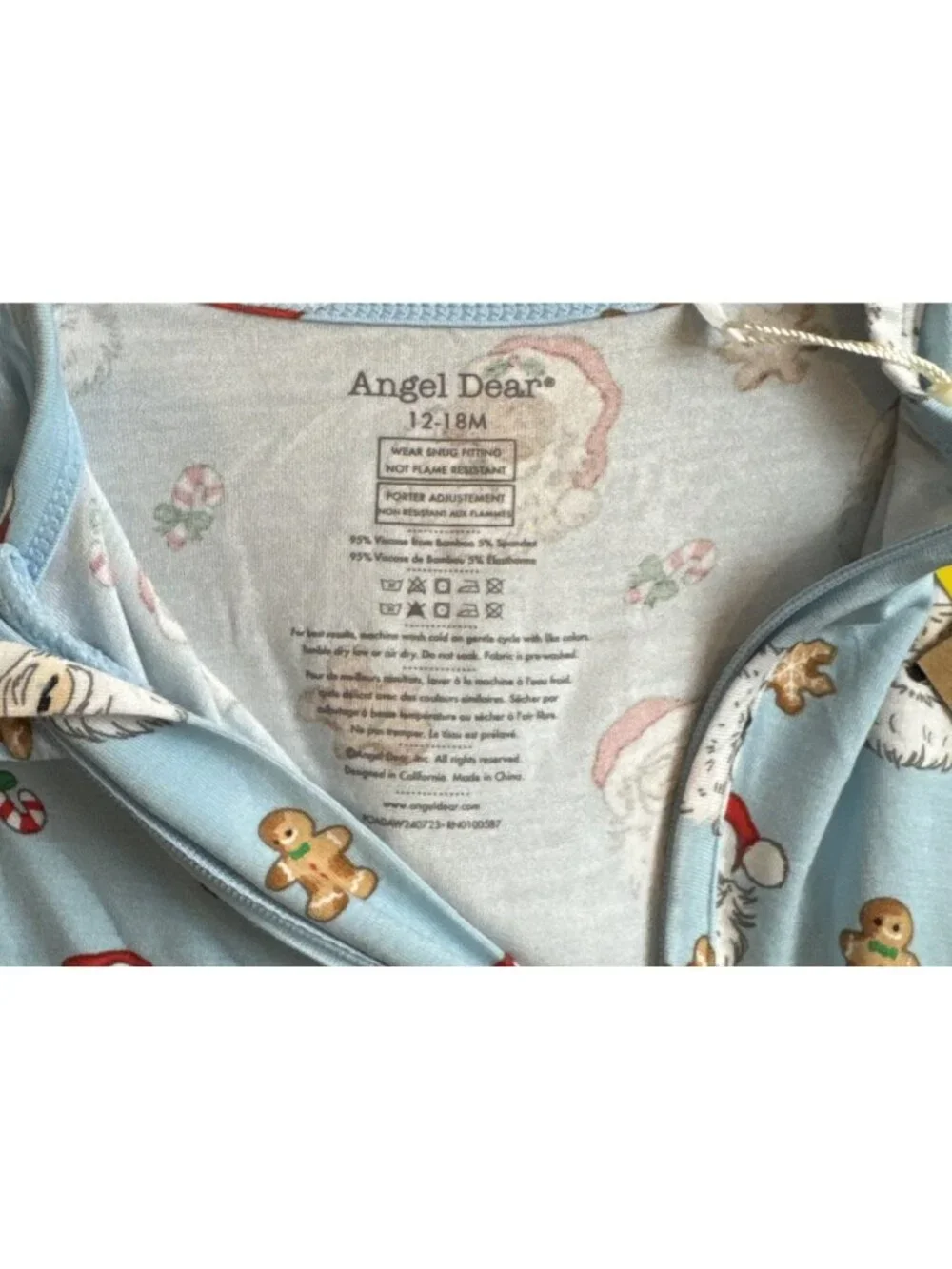 Angel Dear Baby 12-18 months Santa Convertible Romper NWT Christmas Holiday